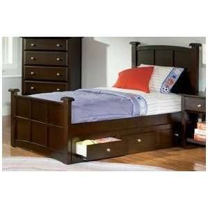  Brayden Full Sleigh Bed in Cappuccino Finish: Home 