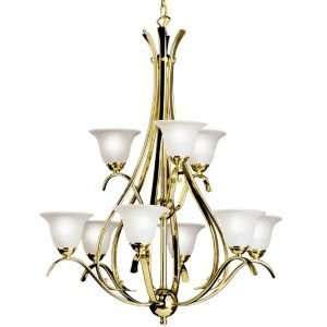   Two Tier Chandelier R101588, Color  Tannery Bronze