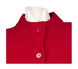 NWT Susan Graver PlushKnit Mandarin Collar Button Front Sweater
