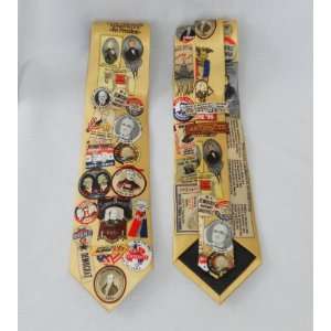   Gold Museum Artifacts Silk Tie   Vote Election: Everything Else