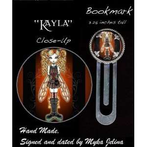   Gothic Steam Punk Fairy Metal Bookmark By Myka Jelina