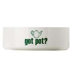  Large Dog Cat Food Water Bowl Got Pot Marijuana Grunge 