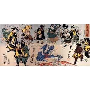   or Labels Japanese Art Utagawa Kuniyoshi Otsu e paintings come to life