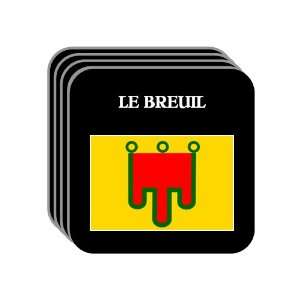  Auvergne   LE BREUIL Set of 4 Mini Mousepad Coasters 