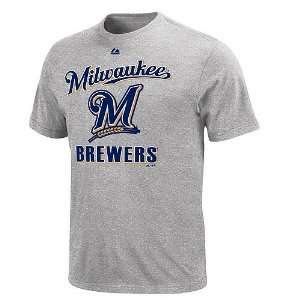  Majestic Milwaukee Brewers Youth Performance Fan T Shirt 