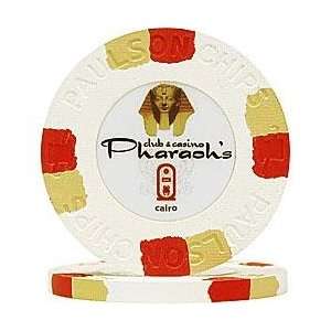  White Pharaohs Club & Casino PaulsonT Top Hat & Cane Chip 