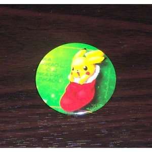  POKEMON BUTTON PIKACHU IN RED SOCK BADGE: Everything Else