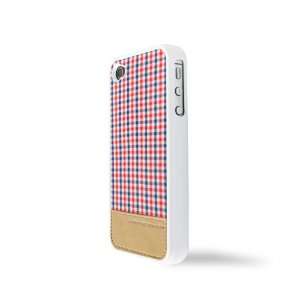   Sculpture iPhone 4/4S Case   Red/Navy Small Checker: Electronics