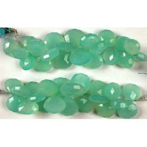  Faceted Peru Chalcedony Briolette   