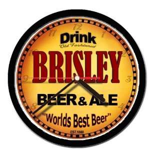  BRISLEY beer and ale cerveza wall clock: Everything Else