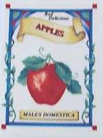 A1334 Ceramic Decals 8 APPLE SEED PACKETS 3 Szs  