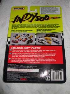 Matchbox Indy 500 Ray Harroun 76 Bosch Racer MOC 1991 035995326002 