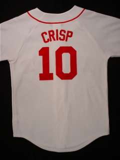 BOSTON RED SOX Baseball Jersey (#10 Crisp) Youth Medium  