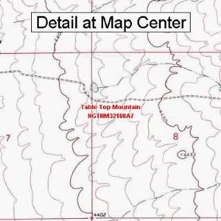 USGS Topographic Quadrangle Map   Table Top Mountain, New Mexico 