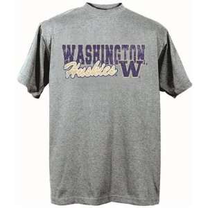   Huskies UW NCAA Dark Ash Short Sleeve T Shirt Small