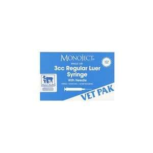  Syringe 3cc, 22 ga x 1 Monoject 100/box RL Everything 