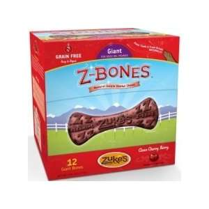 Zukes Performance Z Bone Large Cherry Berry Crunch 6 bones count Box