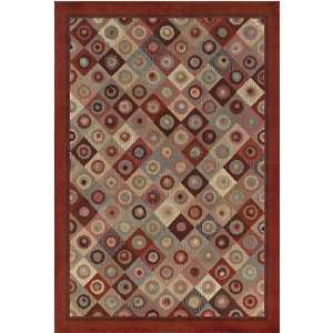  Shaw Concepts Red Broadway 00800 Rug 5 feet 3 inches by 7 