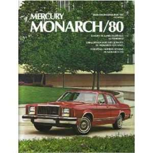    1980 MERCURY MONARCH Sales Brochure Literature Book: Automotive
