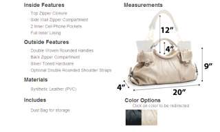 New Soft Leather Large Handbag Purse Hobo Shoulder Casual Cute Khaki 