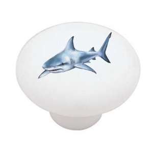  Swimming Great White Shark Decorative High Gloss Ceramic 