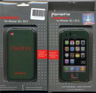 MIAMI HURRICANES CASHMERE IPHONE 3G 3GS COVER CASE  