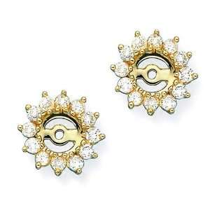    14K Yellow Gold 1 ct. Diamond Earring Jackets: Katarina: Jewelry