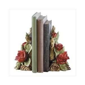  Red Rose Bookends