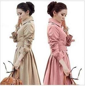 NEW Womens Double breasted Trench Coat/Jacket 3 colour  