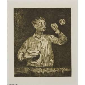   Edouard Manet   24 x 28 inches   Lenfant aux bulle Home & Kitchen