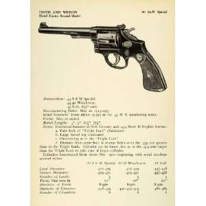  1948 Print .44 Smith Wesson Special Hand Ejector 2nd Model 
