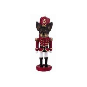 Chihuahua, Brown and Tan Soldier Nut Cracker Ornament: Pet 