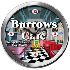  BURROWS 14 Inch Cafe Metal Clock Quartz Movement Kitchen 