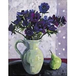  Anne Marie Butlin   Blue Anemones Canvas: Home & Kitchen