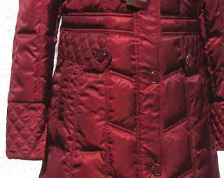 NWT Womens Winter Long Down Coat(SN1195),Wine Red  