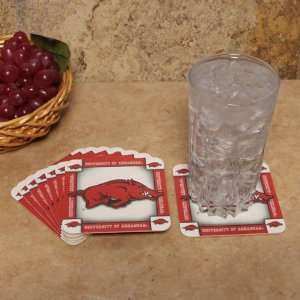  Arkansas Razorbacks 8 Pack Absorbent PaperKraft Coasters 