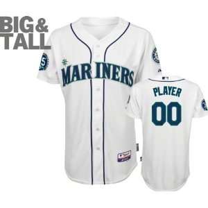  Seattle Mariners Jersey Big & Tall Any Player Home White 
