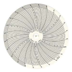 Dickson C180 Circular Chart, 4/101mm Diameter, 7 Day Rotation,  30/50 