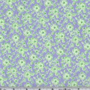  45 Wide Sun Drop Roses Lavender Fabric By The Yard: Arts 