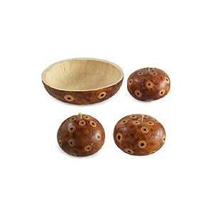  Mate gourds and bowl, Sun Magic (set of 4) Kitchen 