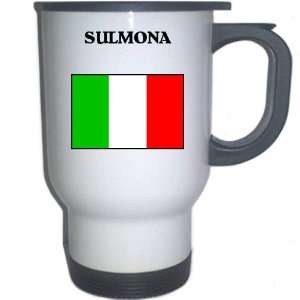  Italy (Italia)   SULMONA White Stainless Steel Mug 