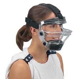 Game Face® Medium Clear Sports Safety Mask with Black T 