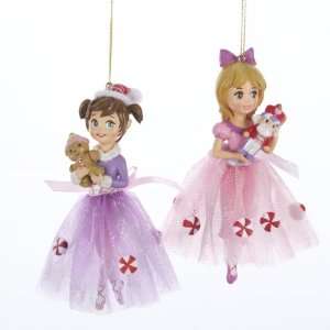 Club Pack of 12 Sugar Town Candy Ballerina Dancer Christmas Ornaments 