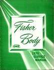 1970 BUICK CADILLAC CHEVROLET Body Service Shop Repair Manual Panels 