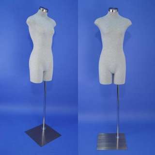 Brand New Gray Female Mannequin Dress Form F01 G   