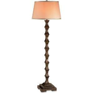 Currey and Company 8324 1 Light Newberry Floor Lamp, Mayfair Finish 