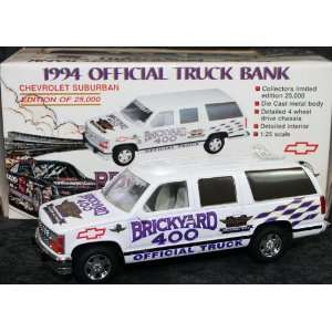   Chevy Suburban Diecast Brickyard 400 1/25 1994 Bank: Toys & Games