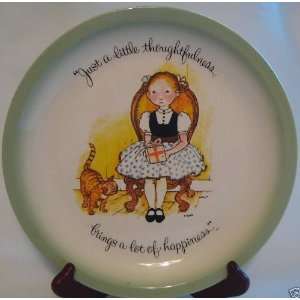   COLLECTORS EDITION PLATE JUST A LITTLE THOUGHTFULNESS BRINGS HAPPINESS