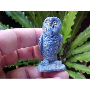  E0812 Gemqz Lapis Lazuli Carved OWL Pakistan 