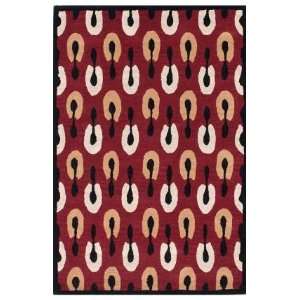  Rugs USA Calvina 4 x 6 red Area Rug: Home & Kitchen